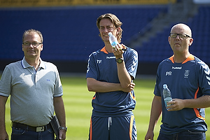 Tommy Sommer Hkansson, adm. direktr (Brndby IF), Thomas Frank, cheftrner (Brndby IF), Per Rud, sportschef (Brndby IF)