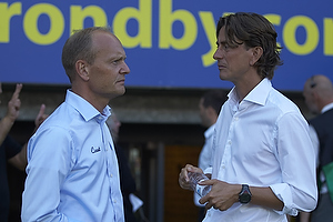 Niels Frederiksen, cheftrner (Esbjerg fB), Thomas Frank, cheftrner (Brndby IF)