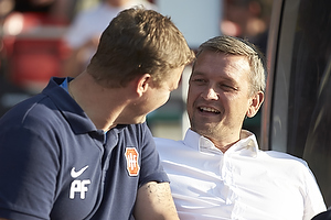 Per Nielsen, cheftrner (Hvidovre IF), Peer F. Hansen, assistenttrner (Hvidovre IF)
