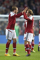 Nicklas Bendtner, mlscorer (Danmark), Christian Eriksen (Danmark)