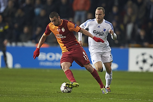 Burak Yılmaz (Galatasaray), Lars Jacobsen (FC Kbenhavn)