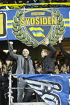 Mikkel Thygesen (Brndby IF) og Martin Albrechtsen (Brndby IF) p Sydsiden