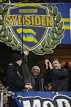 Mikkel Thygesen (Brndby IF) og Martin Albrechtsen (Brndby IF) p Sydsiden