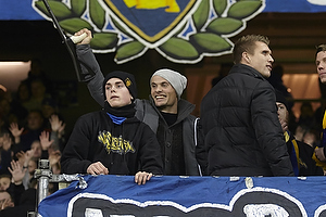 Mikkel Thygesen (Brndby IF) og Martin Albrechtsen (Brndby IF) p Sydsiden