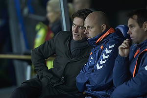 Thomas Frank, cheftr�ner (Br�ndby IF), Claus N�rgaard, assistenttr�ner (Br�ndby IF)