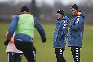 Thomas Frank, cheftrner (Brndby IF), Claus Nrgaard, assistenttrner (Brndby IF)