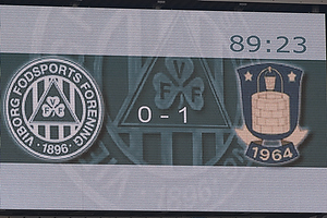 Mltavlen viser 0-1 til Brndby IF