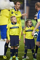 Dagens maskot med Thomas Kahlenberg (Brndby IF)