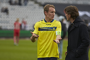 Thomas Kahlenberg, anfrer (Brndby IF), Thomas Frank, cheftrner (Brndby IF)