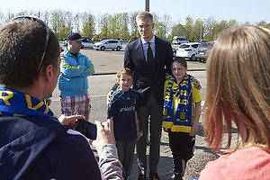 Simon Makienok Christoffersen (Brndby IF) med fans