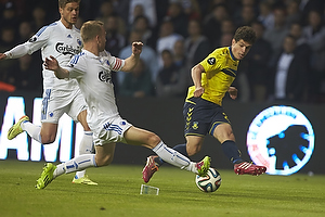 Patrick Da Silva (Brndby IF), Lars Jacobsen, anfrer (FC Kbenhavn)