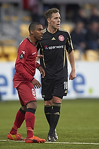 Patrick Mtiliga, anfrer (FC Nordsjlland), Anders K. Jacobsen (Aab)