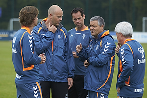 Thomas Frank, cheftrner (Brndby IF), Claus Nrgaard, assistenttrner (Brndby IF). Jan Hoffmann, mlmandstrner  (Brndby IF), Albert Capellas, frsteassistent (Brndby IF)