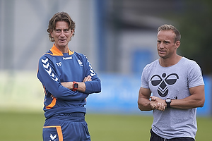 Thomas Frank, cheftræner (Brøndby IF), Ahron Thode, fysisktræner (Brøndby IF)