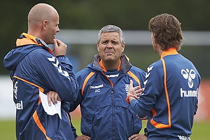 Claus Nrgaard, assistenttrner (Brndby IF), Albert Capellas, frsteassistent (Brndby IF), Thomas Frank, cheftrner (Brndby IF)