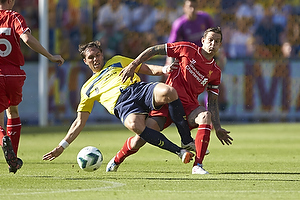 Johan Elmander (Brndby IF), Daniel Agger (Liverpool FC)