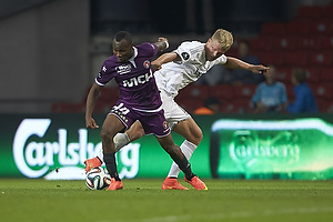 Sylvester Igboun (FC Midtjylland), Andreas Cornelius (FC Kbenhavn)