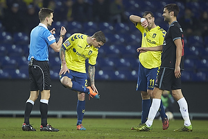 Kenn Hansen, dommer, Daniel Agger (Brndby IF)