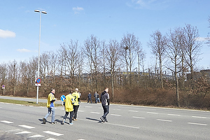 Brndbyfans pvej til Brndby Stadion