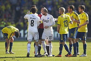 Thomas Delaney, anfrer (FC Kbenhavn), Steve De Ridder (FC Kbenhavn), Johan Larsson (Brndby IF)