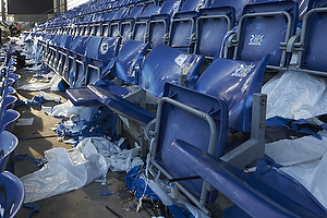 �delagte s�dder p� udebaneafsnittet p� Br�ndby Stadion