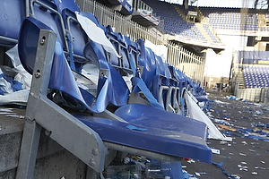 �delagte s�dder p� udebaneafsnittet p� Br�ndby Stadion