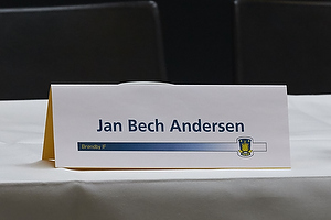 Navneskilt til generalforsamlingen Jan Bech Andersen, bestyrelsesformand (Brndby IF)