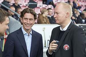 Thomas Frank, cheftrner (Brndby IF), Glen Riddersholm (FC Midtjylland)