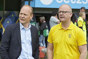 Niels Frederiksen, cheftrner (Esbjerg fB), Per Rud, sportsdirektr (Brndby IF)