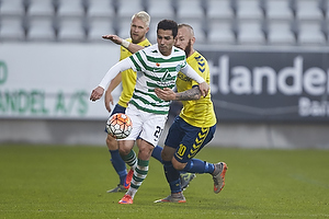 Osama Akharraz (Viborg FF), Magnus Eriksson (Brndby IF)