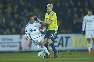 Thomas Delaney, anfrer (FC Kbenhavn), Johan Larsson (Brndby IF)