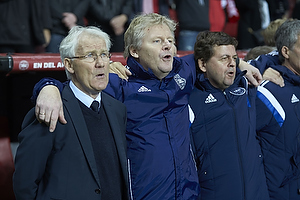 Morten Olsen, cheftrner (Danmark), Peter Bonde, assistenttrner (Danmark)