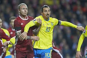 Zlatan Ibrahimovic (Sverige), Simon Kjr (Danmark)