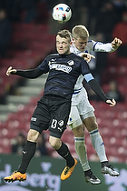 Mads Fenger, anfrer (Randers FC), Andreas Cornelius (FC Kbenhavn)