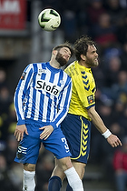 Daniel Stenderup (Esbjerg fB), Johan Elmander (Brndby IF)