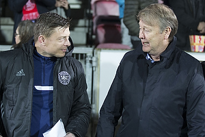 Jon Dahl Tomasson, assistenttrner (Danmark), ge Hareide, A-landstrner (Danmark)