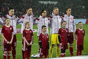 Pierre Emilie Hjbjerg (Danmark), Henrik Dalsgaard (Danmark), Thomas Delaney (Danmark), Kasper Schmeichel (Danmark), Daniel Agger (Danmark)