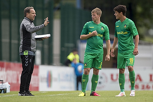 Alexander Zorniger, cheftrner (Brndby IF), Jesper Lindorff Juelsgrd (Brndby IF), Christian Nrgaard (Brndby IF)