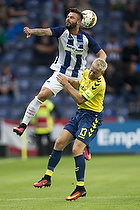 Johan Larsson, anfrer (Brndby IF), Uidentificeret person (Hertha BSC)