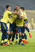 Hany Mukhtar (Brndby IF), Teemu Pukki (Brndby IF), Christian Nrgaard (Brndby IF)