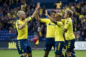 Johan Larsson, anfrer (Brndby IF), Hany Mukhtar (Brndby IF), Teemu Pukki (Brndby IF)