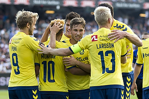 Teemu Pukki (Brndby IF), Hany Mukhtar (Brndby IF), Andrew Hjulsager (Brndby IF), Johan Larsson, anfrer (Brndby IF)