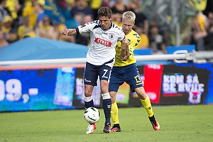 Johan Larsson, anfrer (Brndby IF), Stephan Petersen (Agf)