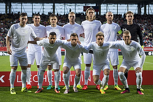 Frederik Rnnow (Danmark), Peter Ankersen (Danmark), Jannik Vestergaard (Danmark), Simon Kjr, anfrer (Danmark), Riza Durmisi (Danmark), Andreas Christensen (Danmark), William Kvist Jrgensen (Danmark), Nicolai Jrgensen (Danmark), Christian Eriksen (Danmark), Pierre Emilie Hjbjerg (Danmark), Victor Fischer (Danmark)