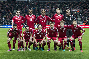 Pierre Emilie Hjbjerg (Danmark), Mathias Zanka Jrgensen (Danmark), Yussuf Poulsen (Danmark), Simon Kjr (Danmark), Kasper Schmeichel (Danmark), Riza Durmisi (Danmark), Thomas Delaney (Danmark), Peter Ankersen (Danmark), Christian Eriksen (Danmark), Nicklas Bendtner (Danmark)