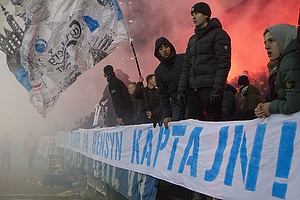 Banner fra FCK-fansne til Thomas Delaney (FC Kbenhavn)
