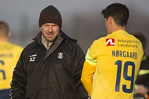 Alexander Zorniger, cheftrner (Brndby IF), Christian Nrgaard, anfrer (Brndby IF)