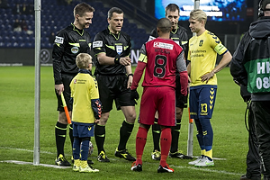 Patrick Mtiliga, anfrer (FC Nordsjlland), Johan Larsson, anfrer (Brndby IF), Michael Tykgaard, dommer