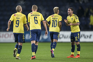 Teemu Pukki (Brndby IF), Hjrtur Hermannsson (Brndby IF), Hany Mukhtar (Brndby IF), Frederik Holst (Brndby IF)