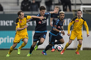 Christian Nrgaard (Brndby IF), Mikkel Jespersen (AC Horsens), Hany Mukhtar (Brndby IF)